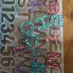 Letter keychains